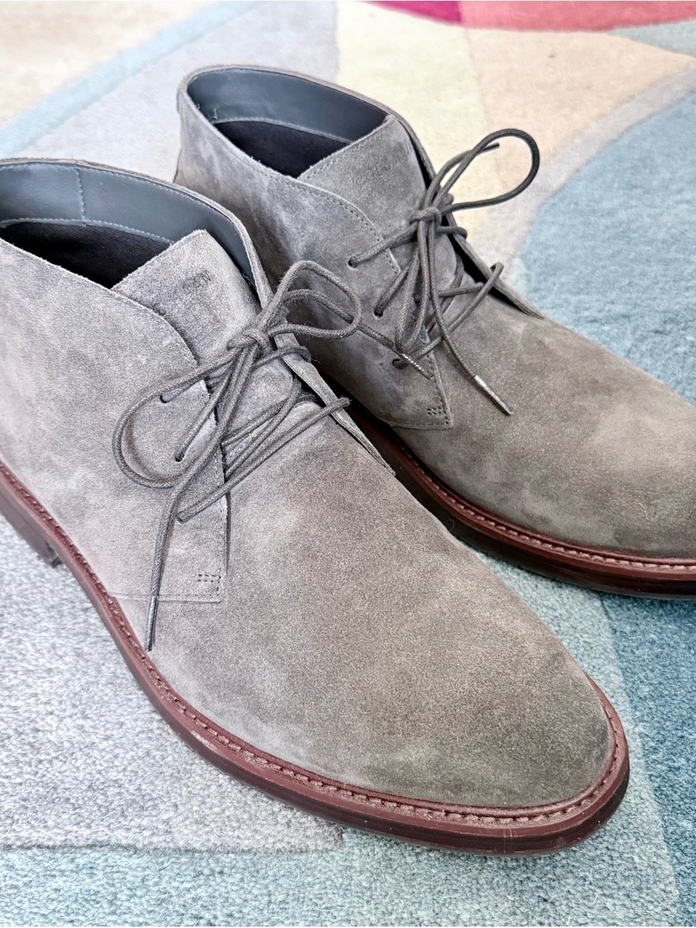 Men's Cole Haan Judson Grand Suede Chukka Boots - Classic Lace-Up - Size 9.5M